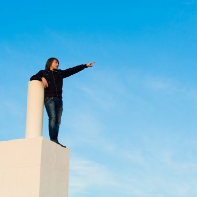 Teenager high up to see what future is to bring